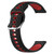 For Garmin Forerunner 645 Music 20mm Breathable Two-Color Silicone Watch Band(Black+Red)