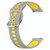 For Garmin Forerunner 645 Music 20mm Breathable Two-Color Silicone Watch Band(Grey+Yellow)