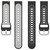 For Garmin Forerunner 245 Music 20mm Breathable Two-Color Silicone Watch Band(Black+White)
