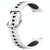 For Garmin Forerunner 158 20mm Breathable Two-Color Silicone Watch Band(White+Black)