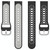 For Samsung Galaxy Watch 4 44mm 20mm Breathable Two-Color Silicone Watch Band(Black+Yellow)