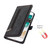 For iPhone 8 / 7 / SE 2020 2022 Zipper Card Slot Buckle Wallet Leather Phone Case(Black)