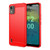 For Nokia C12 Brushed Texture Carbon Fiber TPU Phone Case(Red)