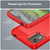 For Nokia C12 Brushed Texture Carbon Fiber TPU Phone Case(Red)