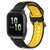 For Garmin Forerunner Sq2 20mm Breathable Two-Color Silicone Watch Band(Black+Yellow) For Garmin Forerunner Sq2 20mm Breathable Two-Color Silicone Watch Band(Black+Yellow)