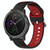 For Garmin Vivoactive3 20mm Breathable Two-Color Silicone Watch Band(Black+Red)