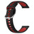For Garmin Vivoactive3 20mm Breathable Two-Color Silicone Watch Band(Black+Red)