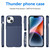 For iPhone 15 Thunderbolt Shockproof TPU Phone Case(Blue)