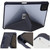 For Xiaomi Pad 6 Pro Clear Acrylic Deformation Leather Tablet Case(Dark Blue)