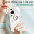 For Huawei P60 Art XINLI Straight Edge 6D Electroplate TPU Phone Case with Ring Holder(Celestial Blue)