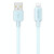 WEKOME WDC-03 Tidal Energy Series 2.4A USB to 8 Pin Braided Data Cable, Length: 1m (Blue)