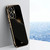 For Realme C55 XINLI Straight Edge 6D Electroplate TPU Phone Case(Black)