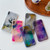 For iPhone XS Max Oil Painting Electroplating TPU Phone Case(Purple)