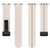Two Color Folding Buckle Silicone Watch Band For Apple Watch 5 40mm(Starlight+Grey)