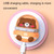 CS1327 Small USB Charging Cartoon Hanging Neck Fan Portable Leafless Silent Mini Fan(Pig)
