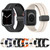 Two Color Folding Buckle Silicone Watch Band For Apple Watch SE 40mm(Black+Grey)