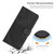 For Infinix Hot 30i Skin Feel Stripe Pattern Leather Phone Case with Lanyard(Black)