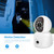 ESCAM QF010 2x2MP Dual Lens Dual Screen Surveillance WiFi Camera Support Two-way Voice & Motion Detection(AU Plug)