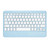 Z10B For iPad 10th Gen 10.9 2022 Pen Slot Bluetooth Keyboard Leather Tablet Case(Blue)