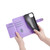 For Kyocera Digno SX3-KYG02 Sheep Texture Cross-body Zipper Wallet Leather Phone Case(Purple)