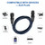 KN006 1m Male To Female Canon Line Audio Cable Microphone Power Amplifier XLR Cable(Black)