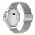 R6 1.32 inch Round Screen 2 in 1 Bluetooth Earphone Smart Watch, Support Bluetooth Call / Health Monitoring(Silver Steel Strap)