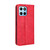 For Honor 70 Lite / X6 4G Magnetic Buckle Retro Texture Leather Phone Case(Red)