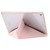 For iPad Air / Air 2 / 9.7 2018 / 2017 Clear Acrylic Deformation Leather Tablet Case(Pink)