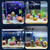 2pcs Diver Aquarium Pendant Fish Tank Aquascape Ornament Decoration(Fluorescent)