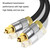 CO-TOS101 30m Optical Fiber Audio Cable Speaker Power Amplifier Digital Audiophile Square To Square Signal Cable(Bright Gold Plated)