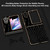 For OPPO Find N2 Flip Crocodile Texture Genuine Leather Nano Electroplating Phone Case(Black)