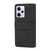 For Xiaomi Redmi Note 12 5G Global Embossed Stripes Skin Feel Leather Phone Case(Black)