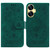 For Realme C55 Butterfly Rose Embossed Leather Phone Case(Green)
