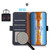 For Honor Magic5 Pro KHAZNEH Side-Magnetic Litchi Genuine Leather RFID Phone Case(Blue)