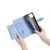 For Infinix Hot 20i Sheep Texture Cross-body Zipper Wallet Leather Phone Case(Blue)