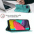 For Samsung Galaxy M53 5G Skin-feel Embossed Leather Phone Case(Green)