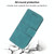 For Xiaomi Redmi Note 12 4G Global Embossed Stripes Skin Feel Leather Phone Case(Dark Green)