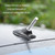 Car Solar Shark Fin With Antenna LED Warning Light, Specification: Silver