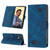 For Realme C55 Skin-feel Embossed Leather Phone Case(Blue)