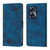 For Realme C55 Skin-feel Embossed Leather Phone Case(Blue)