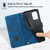 For Realme C55 Skin-feel Embossed Leather Phone Case(Blue)