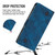 For Realme C55 Skin-feel Embossed Leather Phone Case(Blue)
