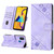 For Samsung Galaxy M30s / M21 Skin-feel Embossed Leather Phone Case(Light Purple)