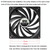 FANNER Ice Soul F10015 Desktop Computer Radiator PWM Intelligent Speed Regulation Ultra-thin Chassis Fan(Black)