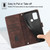 For Nokia C22 Skin-feel Embossed Leather Phone Case(Brown)