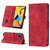 For Samsung Galaxy M30s / M21 Skin-feel Embossed Leather Phone Case(Red)
