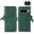 For Google Pixel 8 Pro Ostrich Pattern Genuine Leather RFID Phone Case(Green) For Google Pixel 8 Pro Ostrich Pattern Genuine Leather RFID Phone Case(Green)