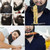 5pcs Men Beard Cover Oil and Stain Resistant Beard Pouch(Black)