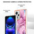 For Xiaomi Redmi Note 12 Pro+ 5G Global Electroplating Marble Dual-side IMD Phone Case(Pink 013)