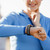 20mm Double-row Hole Folding Silver Buckle Two-color Silicone Watch Band(Pink White)